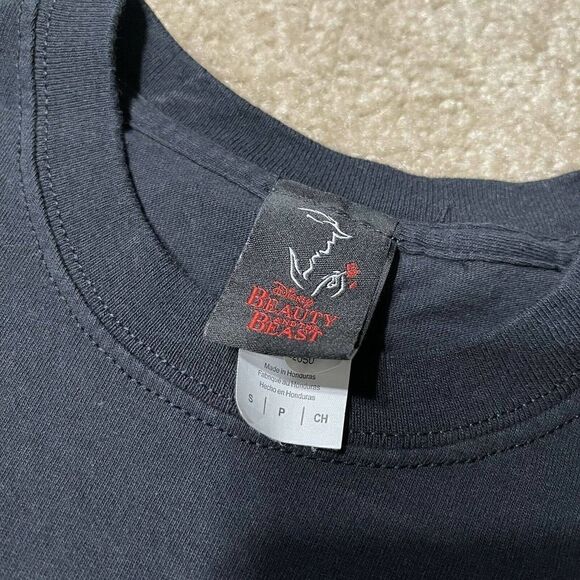 Disneys Beauty And The Beast Mens Black T Shirt Size Small Gilman Vintage - Picture 3 of 7